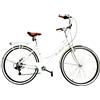 Versiliana Biciclette Vintage - City Bike - Resistene - Pratica - Comoda - Perfetta per moversi in città (DONNA 28, BIANCO/NERO)