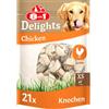 8in1 Delights ossi di pollo XS snack per cane 1 x 21 pezzi