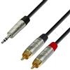 Adam Hall Cables 4 STAR YWCC 0600 - Cavo audio REAN jack stereo da 3,5 mm a 2 x RCA maschio 6 m