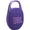 Jbl Clip 5 Cassa Bluetooth Speaker Portatile Altoparlante Wireless IP67 Potenza 7 Watt colore Viola - JBLCLIP5PUR