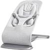 Ergobaby Sdraietta 3-in-1 Evolve, sdraietta ergonomica per neonati dalla nascita fino ai più piccoli, altalena con inserto per neonati (2,5 kg - 13,2 kg), Light Grey