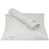 DILI BEST Set Lenzuolo Letto Sopra con Federa Green Rainbows