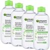 Garnier Struccanti - Acqua Micellare Pelli Miste e sensibili - Soluzione micellare tutto in 1 - Set di 4