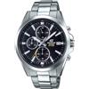 Edifice Casio EDIFICE Orologio, Robusta Cassa, 10 BAR, Nero, Uomo con Cinturino in Acciaio Inox EFV-560D-1AVUEF