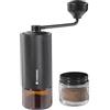 Zassenhaus Macinacaffè Manuale Barista 2.0, macinino Espresso in Acciaio Inox fresato CNC, Regolabile in Modo Continuo, Pratico Contenitore di Raccolta con Coperchio
