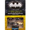 Hot Wheels - Set da 5 macchinine die-cast in scala 1:64, veicoli 85° anniversario di Batman con 5 diverse repliche della Batmobile, confezione commemorativa, giocattolo per bambini, 3+ anni, JBG93