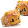 AllBlue Products Flip peluche - Positiv/Grimmig umore peluche come regalo per donne, bambini, fidanzata, portafortuna (leone)