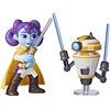Star Wars Hasbro Star Wars, Duello con Spada Laser Pop-up, Action Figure di Lys Solay e Droide da Allenamento, Giocattoli di Star Wars in Scala da 10 cm per Bambini e Bambine