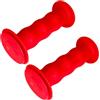 cyclingcolors Manopole impugnature Bici 85mm Manubrio 19mm MTB Vintage Bambino Antiscivolo Bicicletta, Rosso