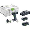 Festool Trapano avvitatore a batteria T 18+3 HPC 4,0 I-Plus