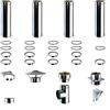 Brico Kit Kit Fumi Diametro 80 con Doppia Parete in Acciaio Inox DW25, Altezza 5,29m, Canna Fumaria Coibentata Doppia Parete con Lana Di Roccia 80 | Brico Kit