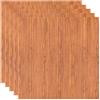 Generico Pannelli da parete 3D, rivestimento motivo strisce effetto legno mogano, autoadesivi, adesivi murali,impermeabile, in PVC, 77 cm x 70 cm X 2MM (10 pz, legno)