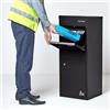 Smart Parcel Box - Cassetta postale per pacchi di grandi dimensioni, con accesso anteriore e posteriore, colore: nero