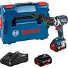 Bosch Professional 18V System Trapano-Avvitatore a Batteria Gsr 18V-110 C (Incl. 2 Batt. Procore da 5,0 Ah, Caricabatt. Gal 18V-40, L-Boxx)