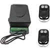 IDOR STORE KIT RICEVENTE 2 CANALI 7A 12-30V AC/DC + 2 TELECOMANDI CANCELLI SERRANDE LUCI