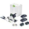 Festool Sega sommergibile a batteria TSC 55 5,2 KEBI-Plus/XL (con batteria BP 18 Li 5,2, caricatore rapido, lama per sega circolare, protezione schegge, finestra di visualizzazione, sacchetto per la