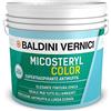 Baldini Vernici idropittura murale traspirante antimuffa monocomponente vinilica finitura molto opaca ottimo punto di bianco per interni MICOSTERYL COLOR bianco 13 lt