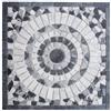 Estile Mosaico Marmo Rosone 60 x 60 cm Nero Grigio Bianco Pietra Naturale Mosaico Inserti Piastrelle EM1