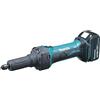 Makita DGD800RTJ DGD800RTJ-Amoladora recta 18V Litio 5,0 Ah 25.000rpm, 350 W, 18 V, Nero, con 2 batterie da 4,0 Ah