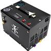 TUXING Compressore d'aria TUXING 300Bar Pcp, senza olio/acqua, trasformatore/sistema di scarico integrato, pompa per fucili ad aria compressa PCP e pistole ad aria compressa