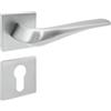 domino ADEL-QR SLIM M6 - Maniglia per porta della camera, dell'ufficio, della cantina e della porta interna, in alluminio cromato