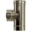 MBM Raccordo T 90 canna fumaria DN 80 tubo acciaio inox 316