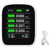 RANRAO Misuratore di qualità dell'aria, 8-in-1 Misuratore di qualità dell'aria interna Sensore rilevatore di portatile WiFi Monitor qualità dell'aria per Tuya App Monitor in tempo reale per la casa
