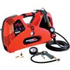 Velleman NUAIR Compressore, 2 L, 1,5 hp, 8 bar, senza olio, portatile, 1100 W, 97 dB, 195 l/min, arancione