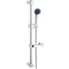 Mondo Viro Saliscendi kit completo per doccia in ottone e acciaio inox cromato (60 cm, Cromato Fast)