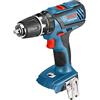 Bosch Professional Gsb 18-2-Li Plus Professional, Trapano Avvitatore con Percussione, Tensione Batteria 18 V, Impostazione della Coppia 20 +1 (18 V 21), Blu, 1/2 pollice