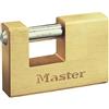 Master Lock 606EURD Lucchetto Rettangolare in Ottone Massiccio a Chiave, Oro, 6,5 x 6,3 x 1,4 cm
