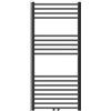 ECD Germany Radiatore da Bagno Calorifero Scaldasalviette 600 x 1200 mm Antracite con Attacco Centrale Termosifone Tipo Scala per Asciugamani con Materiale per il Montaggio e Supporto a Parete