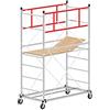 SCEDIL Trabattello altezza di lavoro 3,90 m in acciaio serie M4 LUX BASE ESTRAIBILE - made in italy I SCEDIL