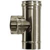 MBM Raccordo T 90 canna fumaria DN 120 tubo acciaio inox 316