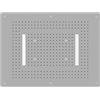 OGOMONDO Soffione Doccia LED a Soffitto Installazione Da Incasso Con Cascata Acciaio Inox Rettangolare