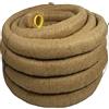 Doubleyou Geovlies & Baustoffe Tubo per drenaggio DN 80, forato con filtro in fibra di cocco, rivestimento in cocco, 10mm.
