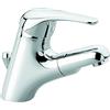 emmevi Miscelatore lavabo doccetta Estraibile Scarico Automatico Serie Ambra Cromato 9096 Made in Italy