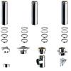 Brico Kit Kit Fumi Diametro 80 con Doppia Parete in Acciaio Inox DW25, Altezza 4,35m, Canna Fumaria Coibentata Doppia Parete con Lana Di Roccia | Brico Kit