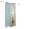 Glaszentrum Hagen - (Typ16) 900x2050mm 8mm - Porta scorrevole in vetro - porta in vetro - porta per ambienti - finitura satinata su un lato, vetro temperato