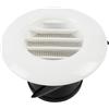 SagaSave Copertura circolare per griglia di ventilazione, mini copertura di ventilazione in plastica ABS bianca, presa d'aria rotonda per uso domestico, esterno, interno (75mm Obliquo)