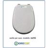 ACB/COLBAM Copriwater Ideal Standard LIUTO BIANCO Cerniera Cromo-Sedile-Asse Wc