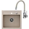 VBChome - Lavello da cucina, 50 x 47 cm, colore Beige