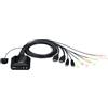 ATEN 2-Port USB 4K HDMI Cable KVM CS22H-AT