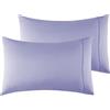 Poligino Federe Cuscini Letto Matrimoniale 50x65 cm,Coppia Federe in Microfibra Chiusura a Busta - Llilla
