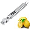 Duokon Scorza Pelapatate di Limone, Grattugia per Limone Professionale in Acciaio Inossidabile per Cocktail al Gin, Utensile da Cucina, Idee Regali (16 x 2,6cm)
