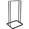 QWORK® organizer per appendiabiti in ferro, staccabile, altezza 30 cm, nero