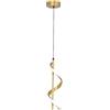 Gralara Lampada da soffitto a spirale Lampada a sospensione Lampadario a sospensione a LED per Mudroom, Luce bianca