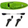 Big Mama Kayak kayak fishing canoa GIL 2.0 BIG MAMA KAYAK canoa monoposto da 254 cm + 2 p.canne interni + seggiolino + pagaia - VERDE