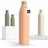 LARS NYSØM Borraccia Termica 1500ml in Acciaio Inox | Bottiglia isolata 1.5 litro | Bottiglia d'Acqua a Tenuta stagna per Sport, Bicicletta, Cane, Bambino, (Creamy Peach, XL 1500ml)