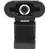 HAOX Webcam per PC, Riduzione automatica del rumore Fotocamera per laptop Full HD 1080P ABS universale con microfono per videoconferenza
